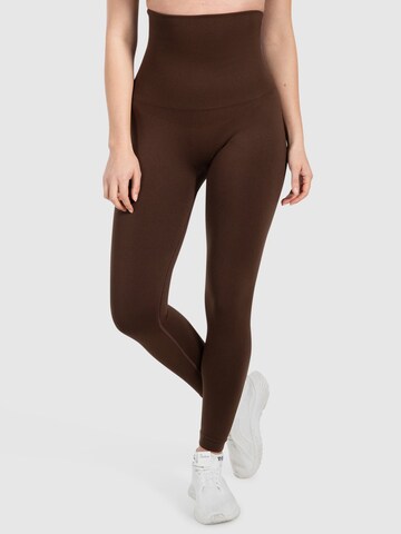 Smilodox Skinny Leggings ' Lenia ' in Brown: front