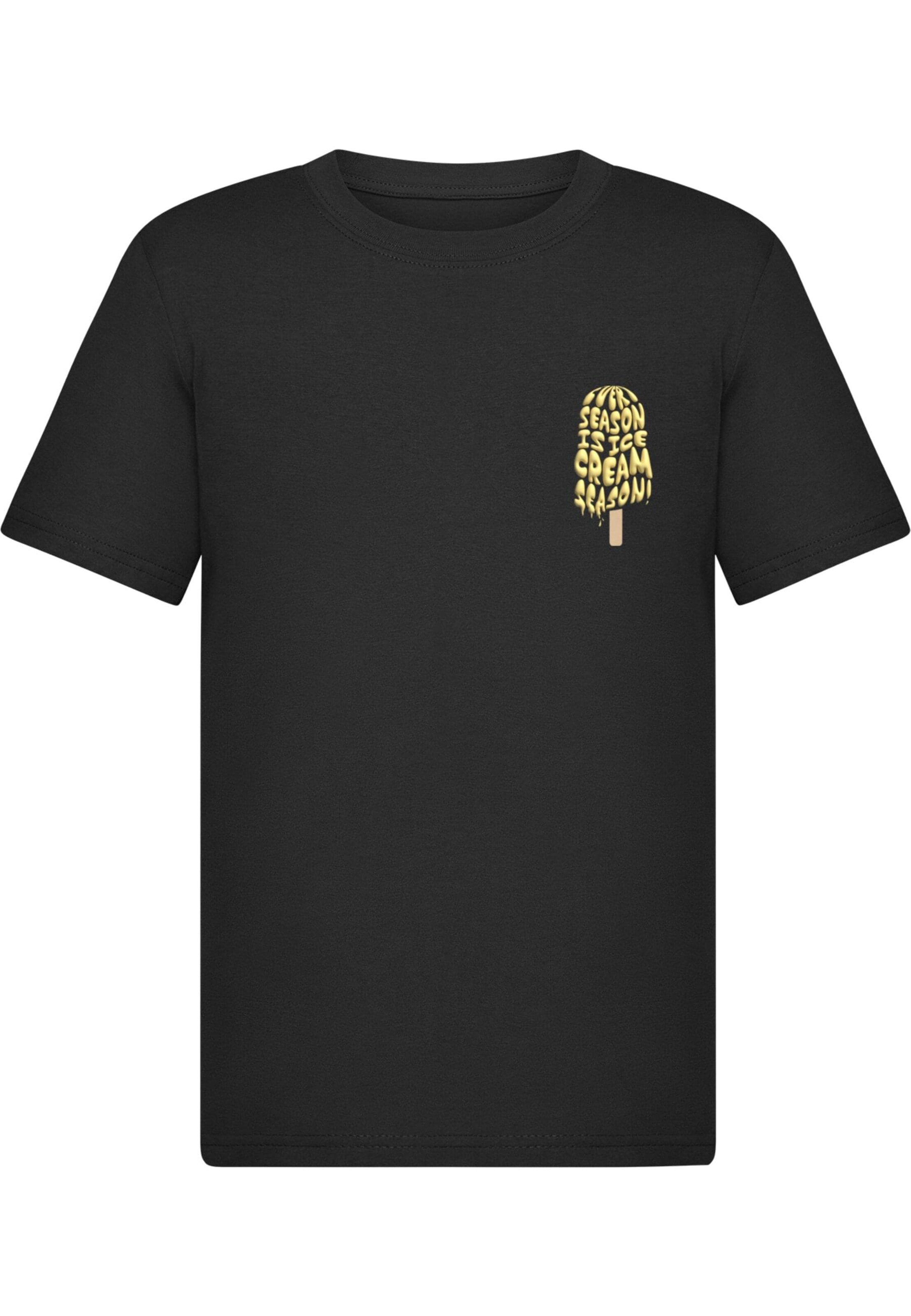 Merchcode Shirt 'Ice Cream Season One' in Zwart: voorkant
