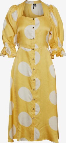 Robe-chemise 'Filuca' VERO MODA en jaune : devant