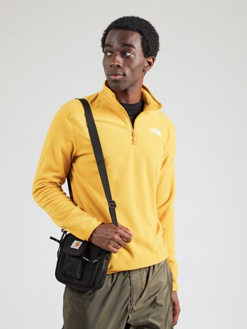 THE NORTH FACE Спортивная кофта '100 Glacier' в Желтый: спереди