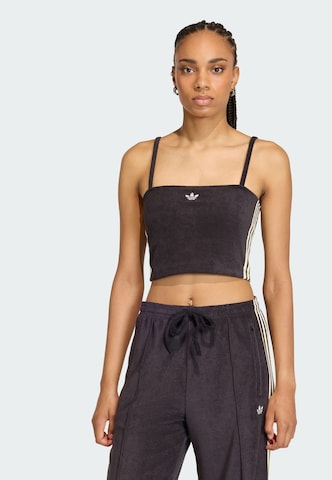 ADIDAS ORIGINALS - Top en negro: frente