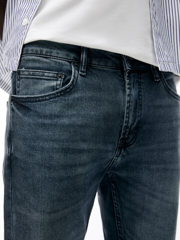 Slimfit Jeans de la Pull&Bear pe albastru