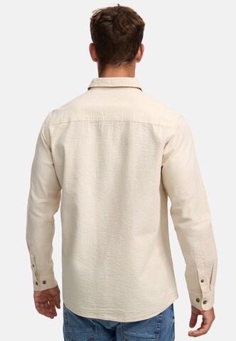 Coupe regular Chemise 'Caix' INDICODE JEANS en beige
