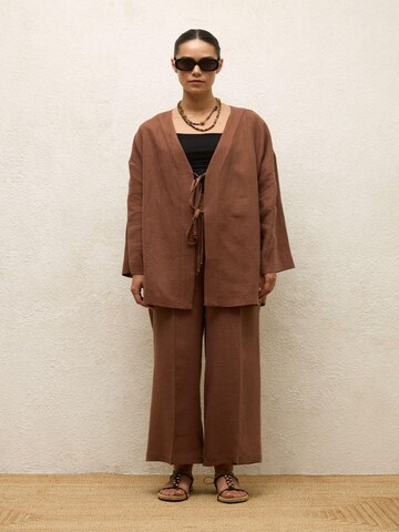 MANUKA Wide leg Trousers in Brown