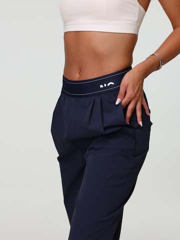 neverover Wide leg Sportbroek 'NOVO' in Blauw