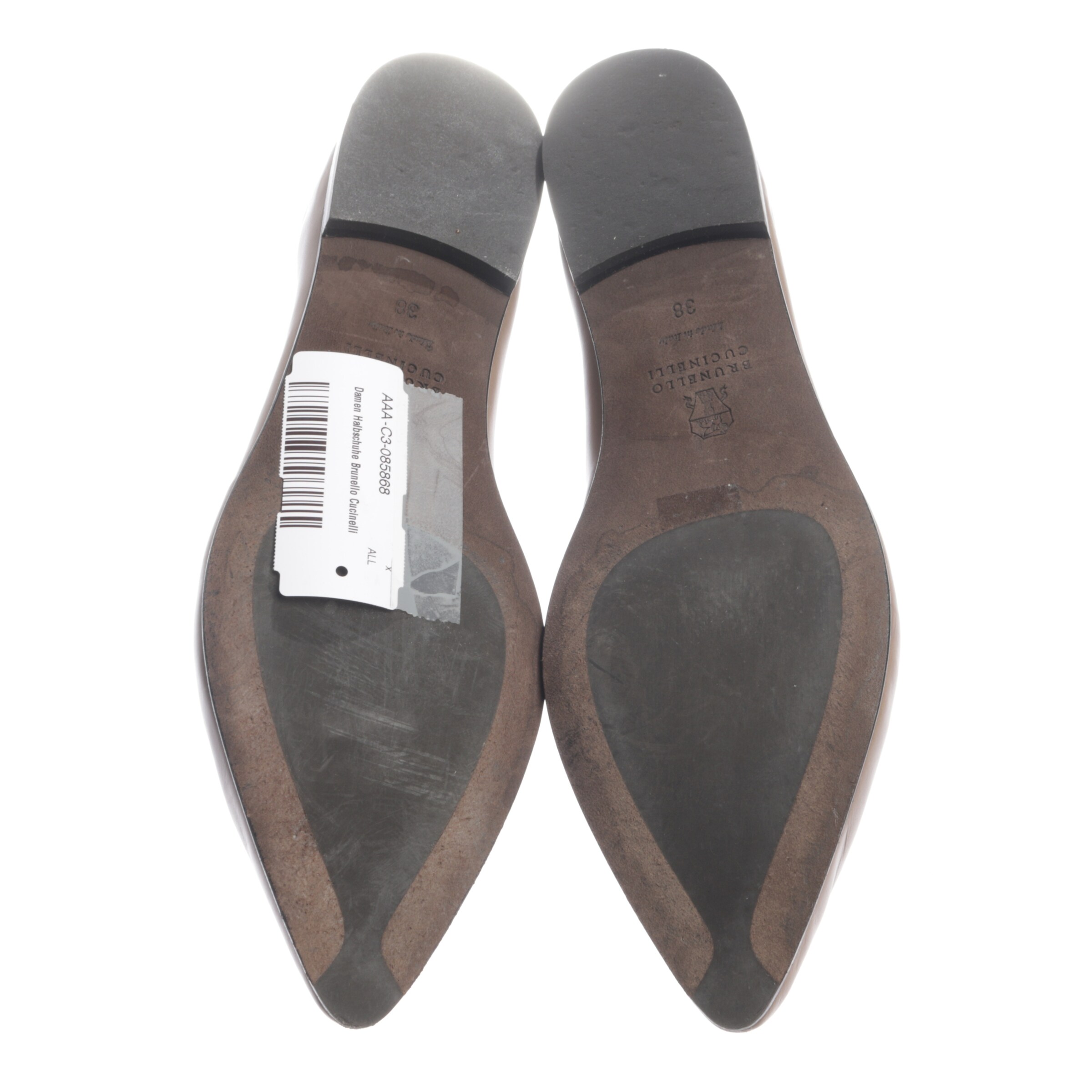 Brunello Cucinelli Flats & Loafers in 38 in Brown