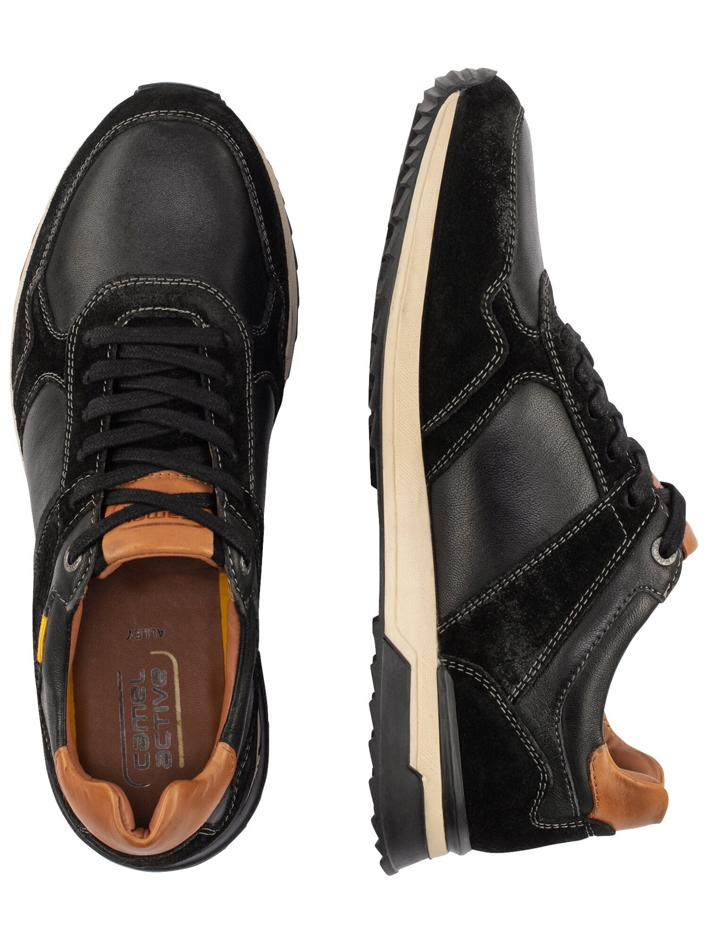 CAMEL ACTIVE Sneakers laag 'Alley' in Zwart