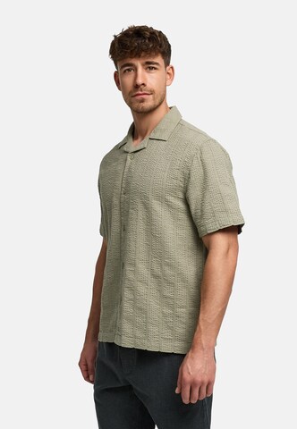 INDICODE JEANS Regular Fit Hemd 'Wallz' in Grün