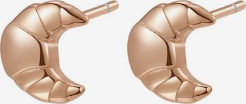 Hey Happiness - Pendientes 'Croissant' en oro: frente