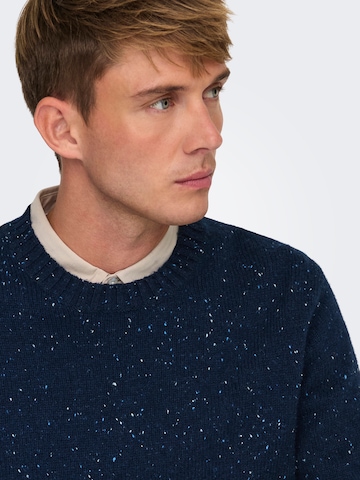 Only & Sons Свитер 'ONSRICKY' в Синий