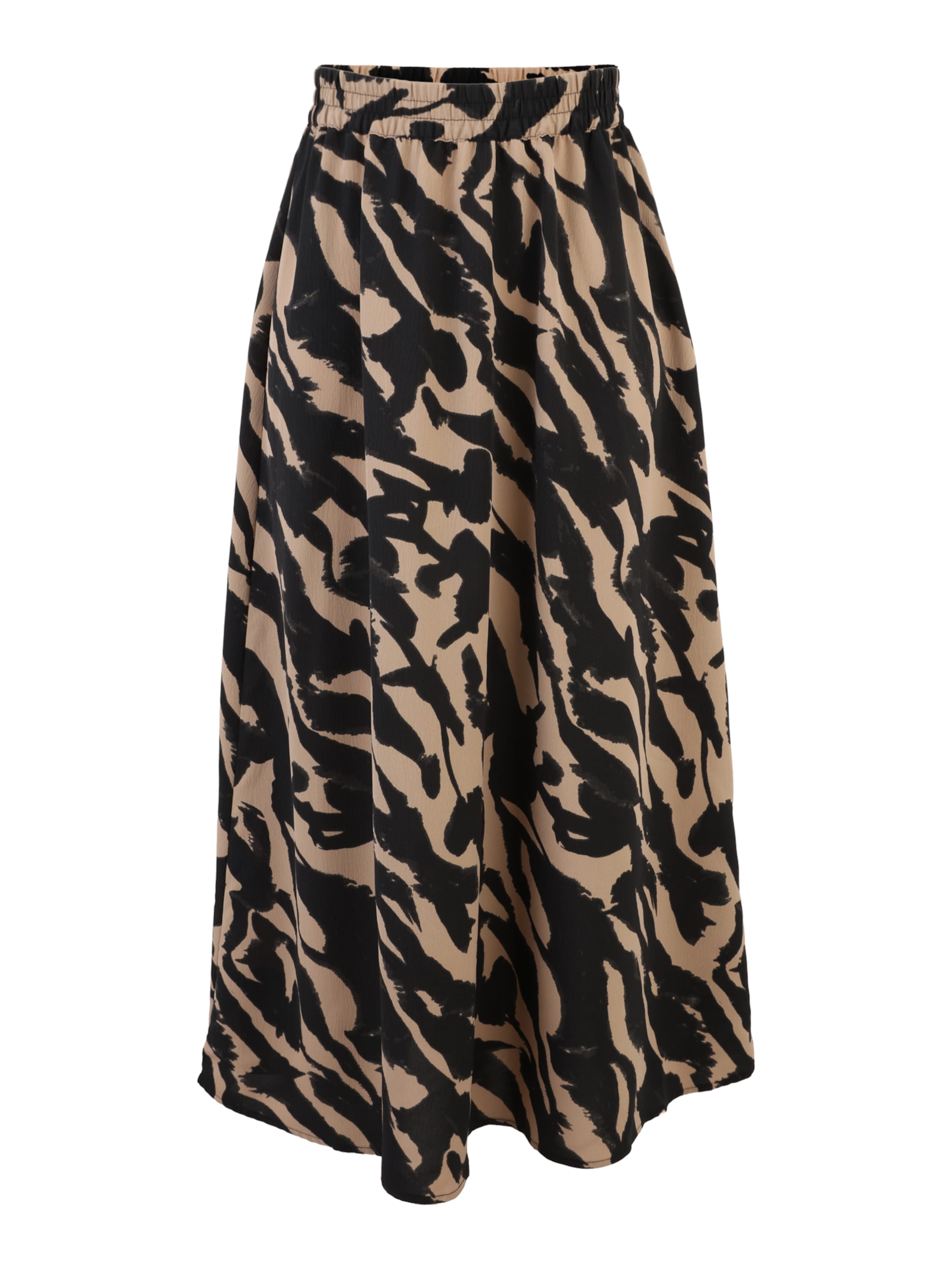 Only Petite Jupe 'ONLNOVA' en cappuccino / noir, Vue avec produit