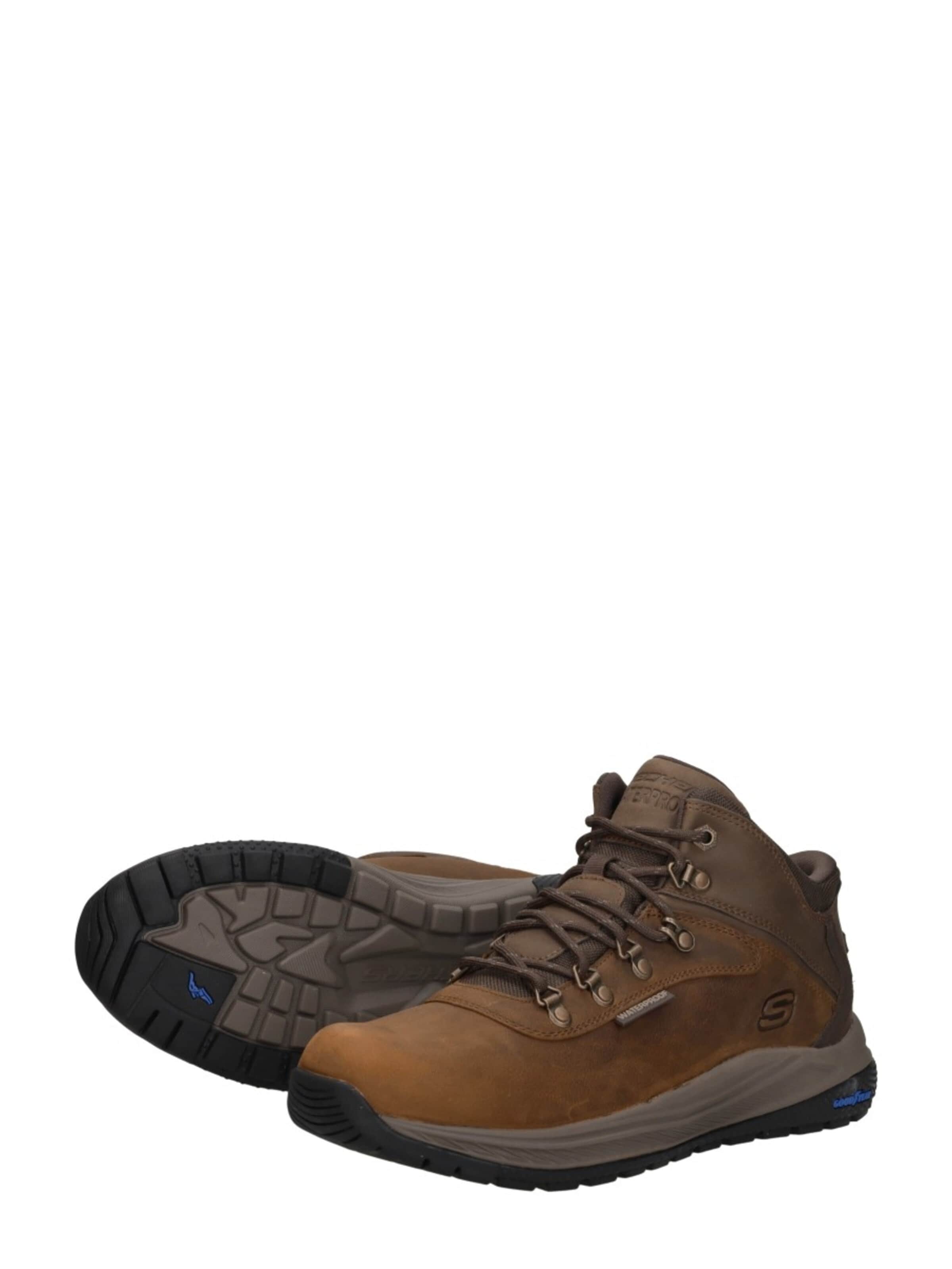 Bottes à lacets 'Slip-Ins Waterproof Relaxed Fit' SKECHERS en marron