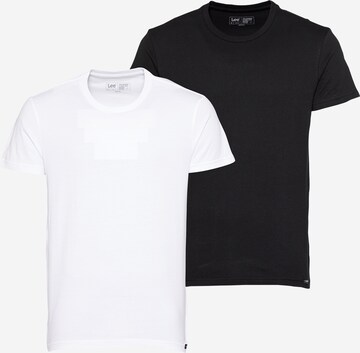 Lee Shirt 'Twin Pack Crew' in Black: front