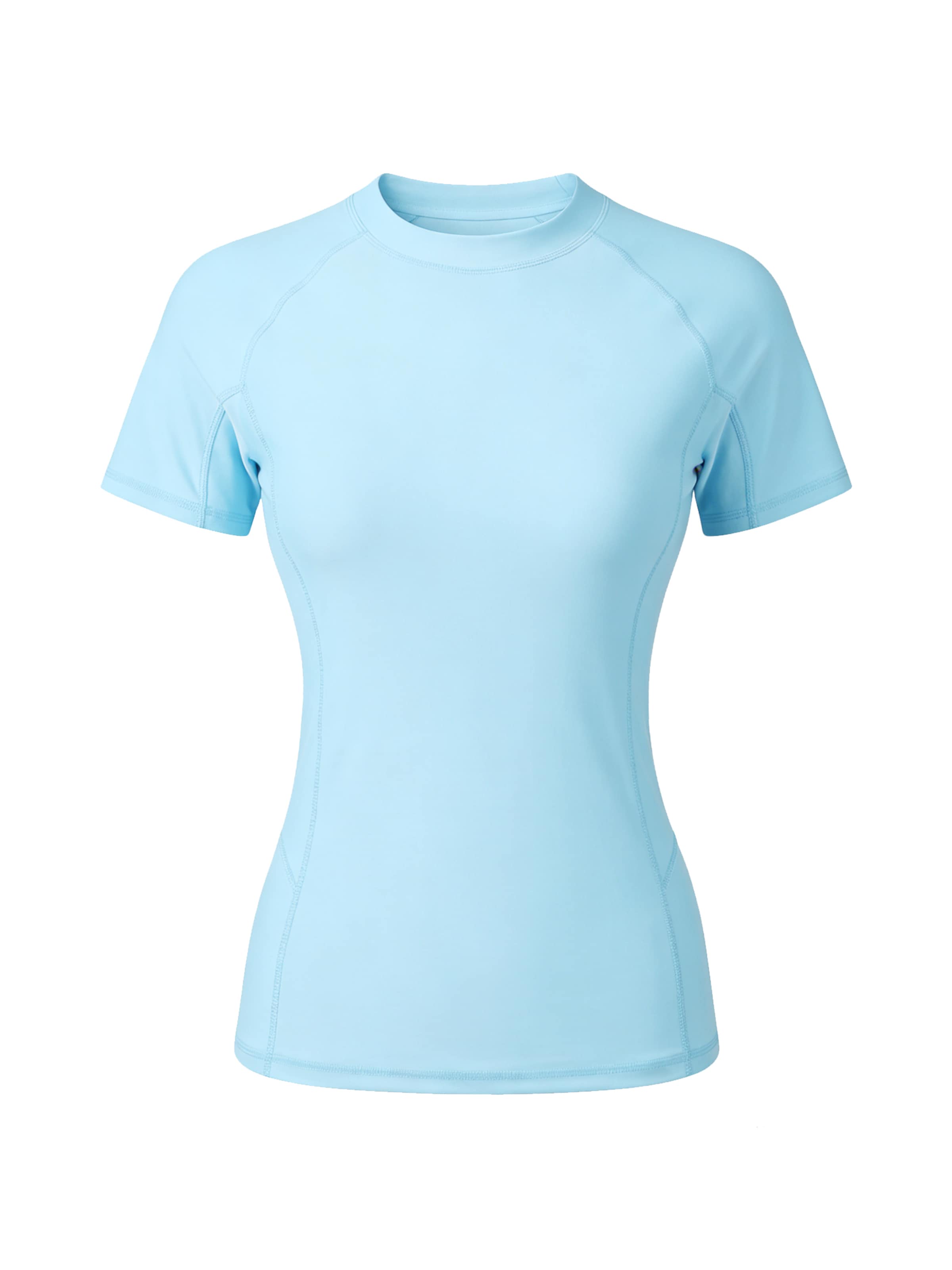 MEETWEE Performance shirt 'Sports swimming short-sleeved UPF50+ top' in Blue: front