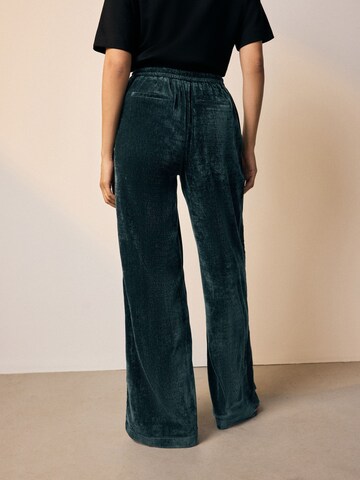 Next Wide Leg Hose in Grün