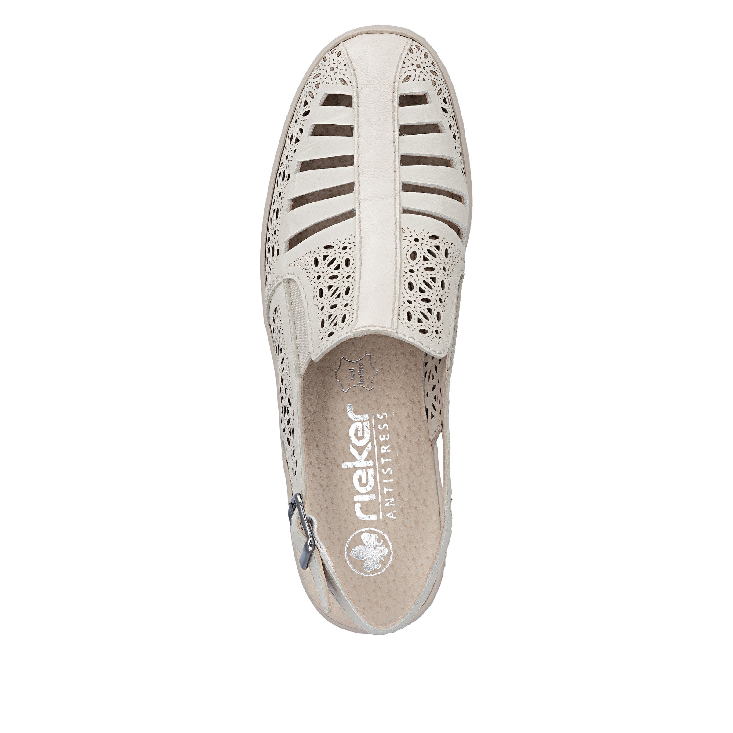 Escarpins à bride arrière Rieker en beige