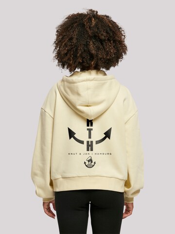 F4NT4STIC Sweatshirt 'North Anchor Knut & Jan Hamburg' in Geel
