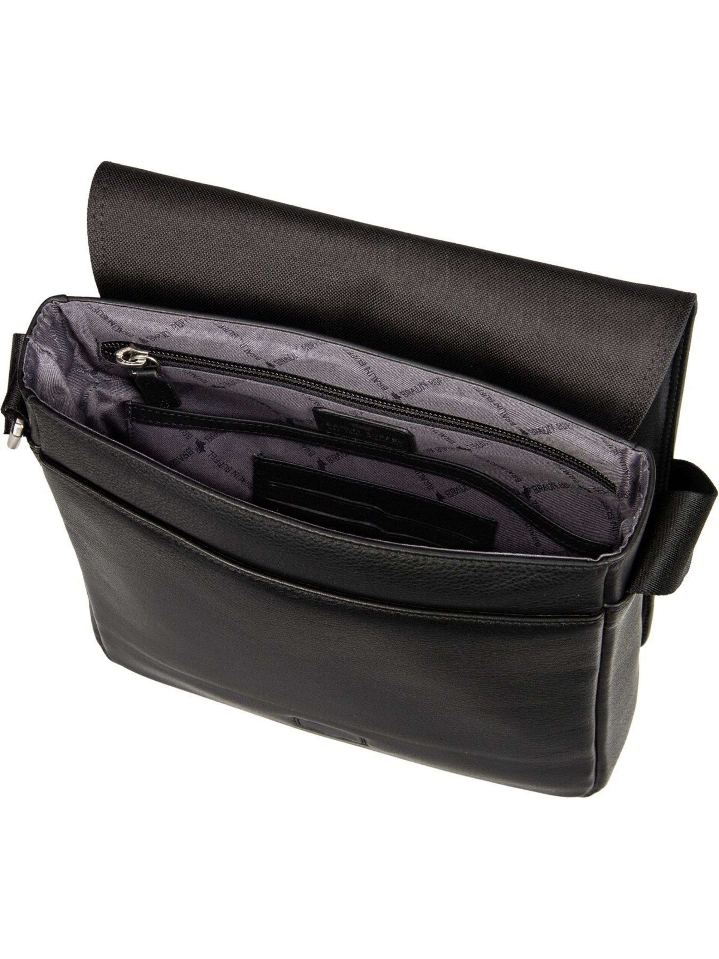 Braun Büffel Crossbody Bag ' GOLF 3.0 XBody M Flap' in Black