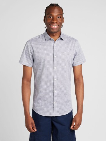 JACK & JONES Regular fit Button Up Shirt 'CARDIFF' in White: front