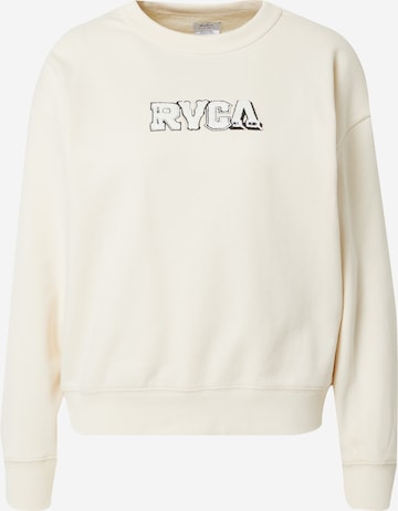 Sweat-shirt RVCA en beige : devant