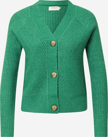 Cardigan 'CAROL' ONLY en vert : devant