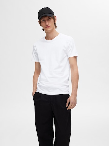 Maglietta 'Roland' di SELECTED HOMME in bianco: frontale