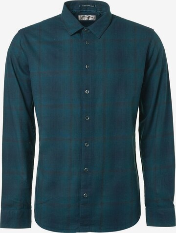 No Excess Regular fit Button Up Shirt in Blue: front