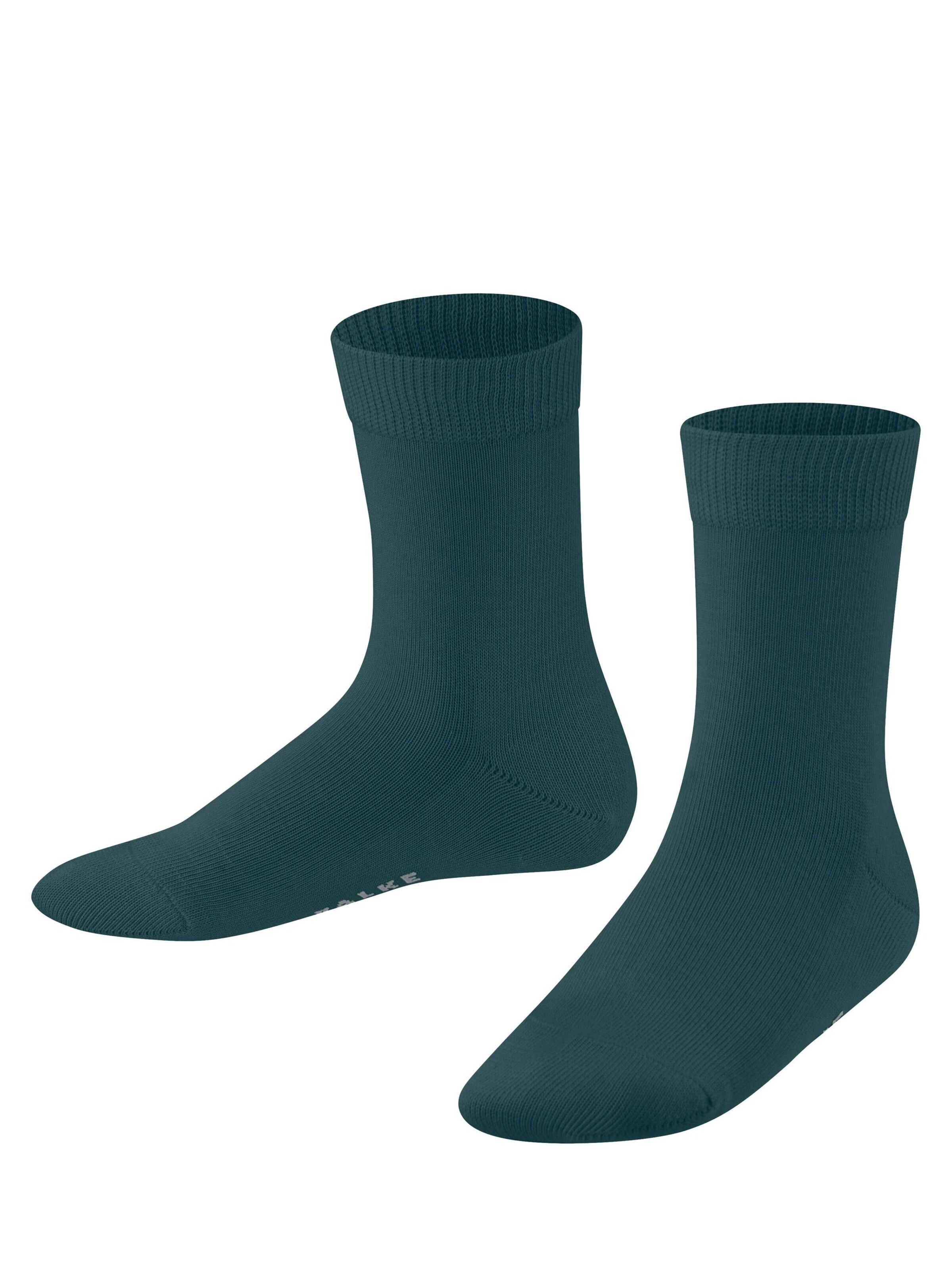 FALKE Socks 'Family' in Green: front