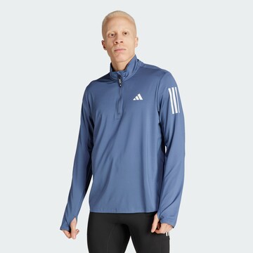 ADIDAS PERFORMANCE Functioneel shirt 'Own The Run' in Blauw: voorkant