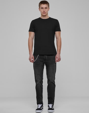 2Y Premium Tapered Jeans in Zwart