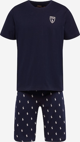 Polo Ralph Lauren Pyjamas kort i blå: framsida