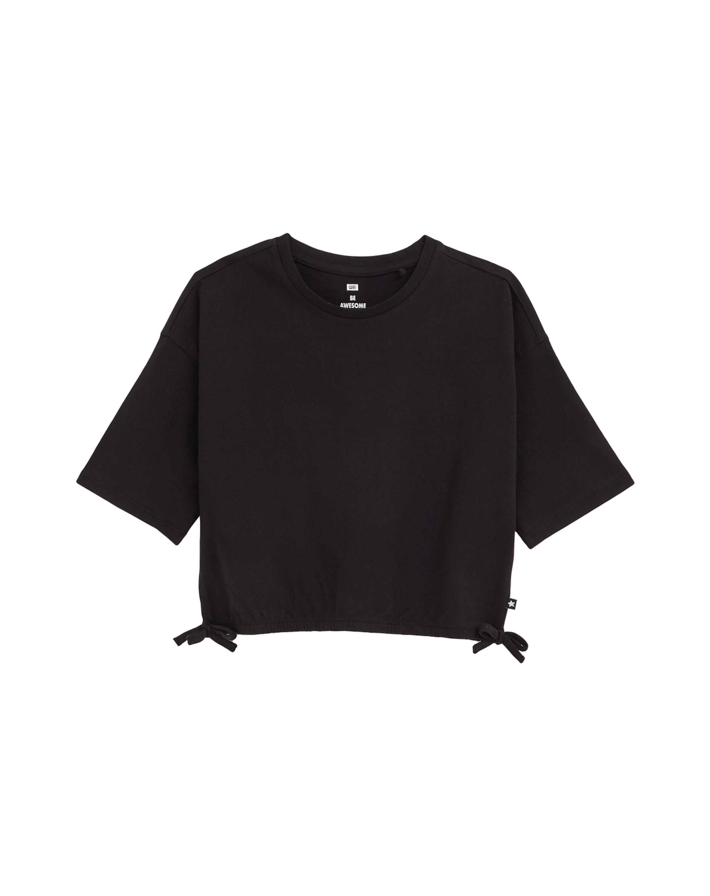 T-Shirt WE Fashion en noir : devant