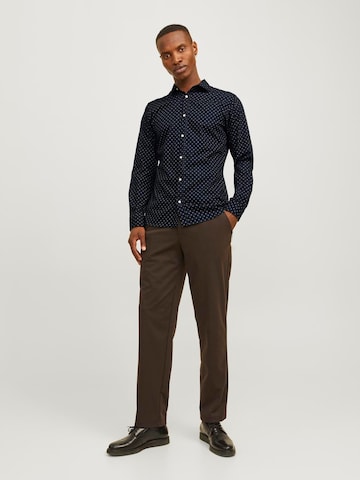 JACK & JONES Slim fit Overhemd 'JJJoe' in Zwart