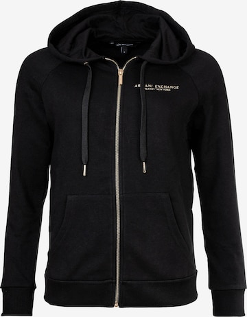 ARMANI EXCHANGE - Sudadera en negro: frente