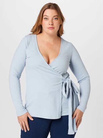 Dorothy Perkins Curve Футболка в Синий: спереди