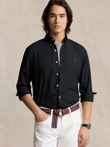 Regular fit Camicia di Polo Ralph Lauren in nero: frontale