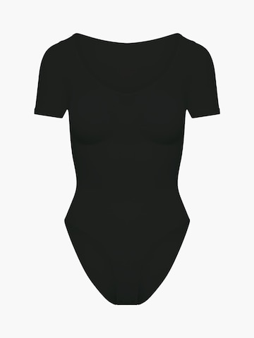 creamy Shapingbody in Schwarz: Vorderseite