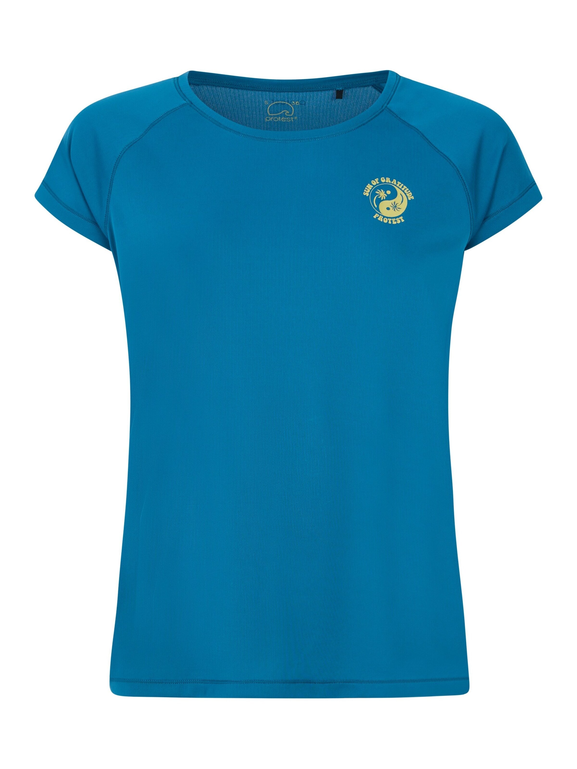 T-shirt fonctionnel 'PRTGia' PROTEST en bleu : devant