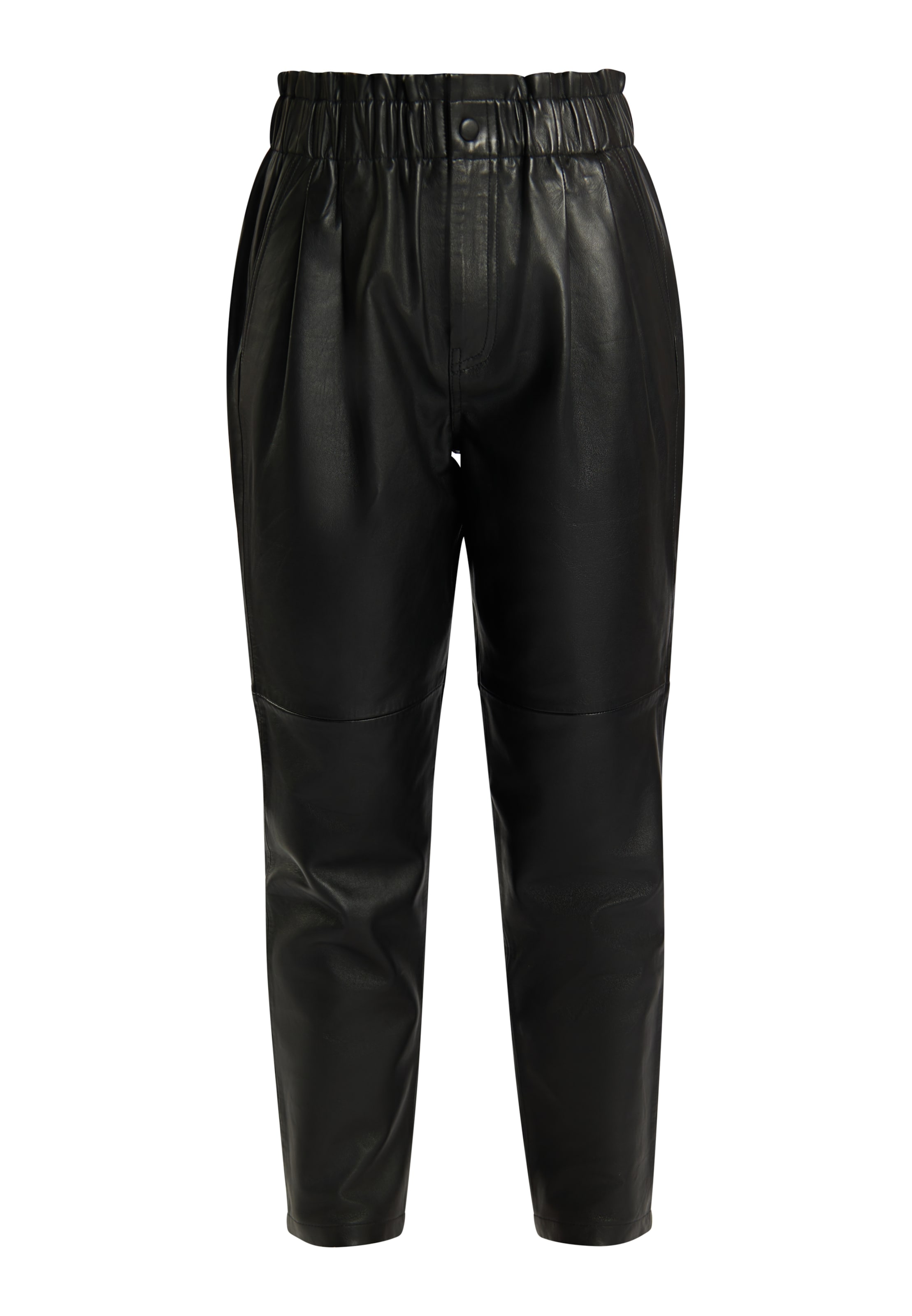 DreiMaster Vintage Tapered Pleat-front trousers 'Incus' in Black: front
