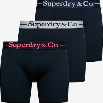 Superdry & Co Boxer shorts in Blue: front