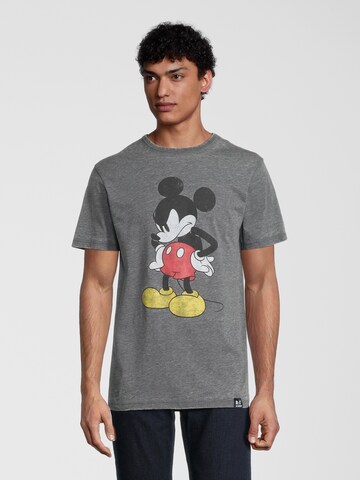 Recovered Shirt 'Mickey Mouse' in Grijs: voorkant