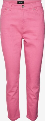 VERO MODA Regular Jeans 'Brenda' in Roze: voorkant