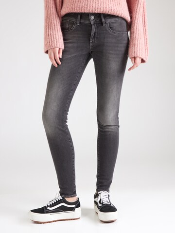 G-STAR Skinny Jenas in Schwarz: Vorderseite