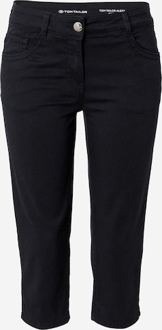 TOM TAILOR Slimfit Hose 'Alexa' in Schwarz: predná strana