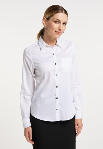 usha BLACK LABEL Blouse in Wit: voorkant