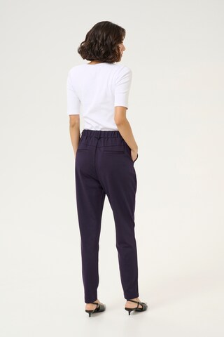 Kaffe Regular Pleat-front trousers 'KA Jenny' in Purple