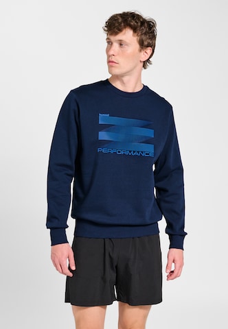 Hummel Athletic Sweatshirt in Blue: front