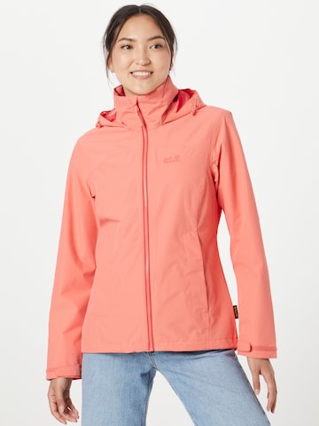 JACK WOLFSKIN Udendørsjakke 'Evandale' i pink: forside