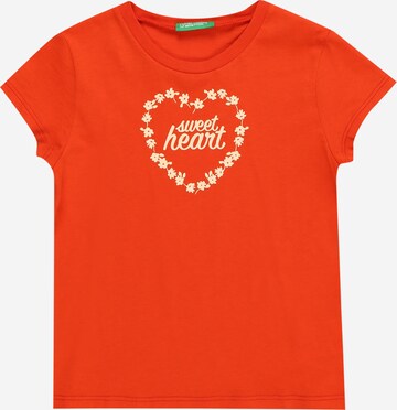 T-Shirt UNITED COLORS OF BENETTON en rouge : devant