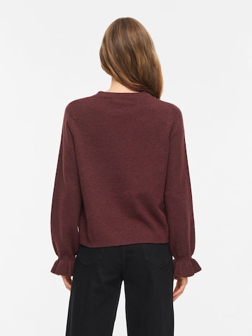 VILA - Pullover 'VIKEHLA' em vermelho